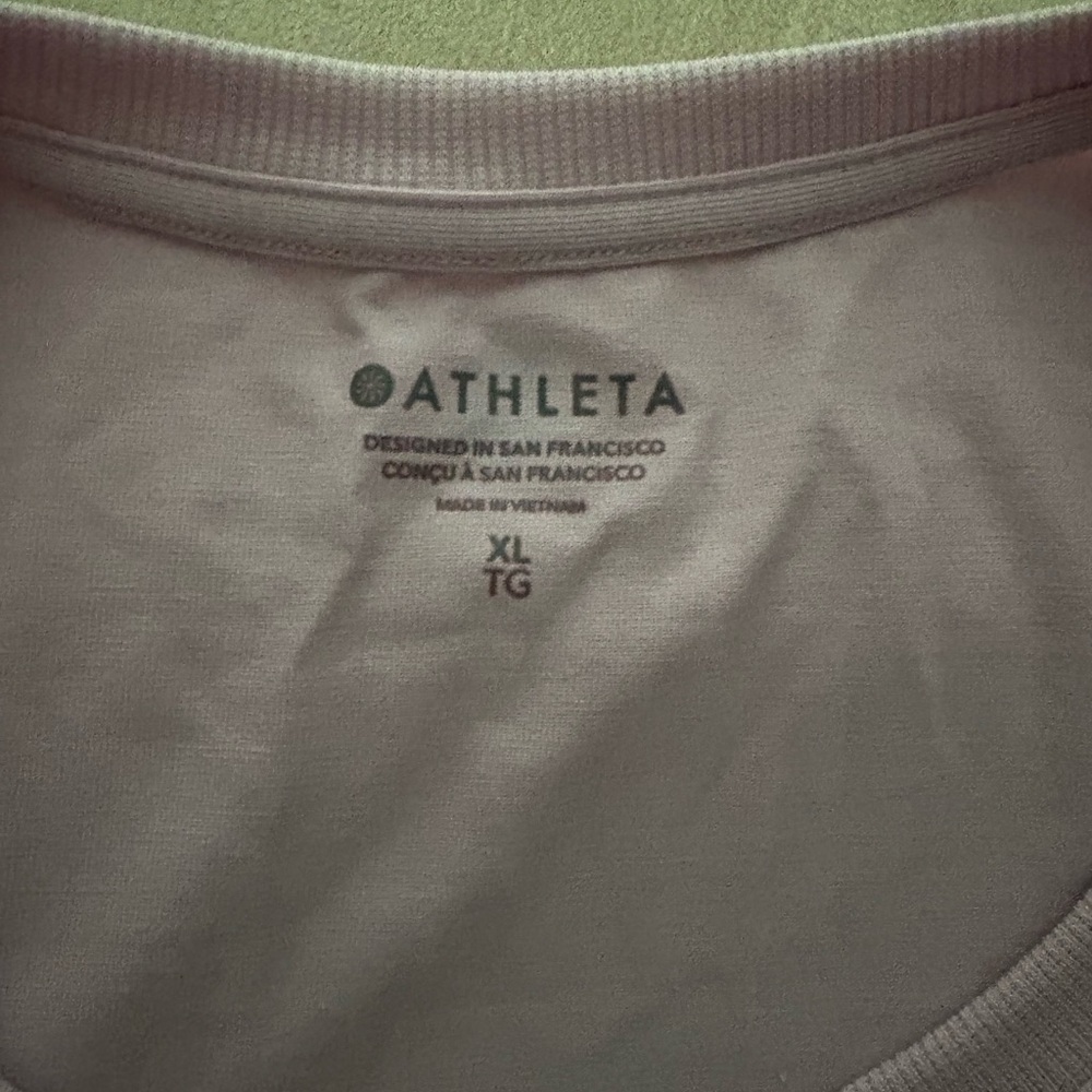 Athleta Light Pink Rouched Tank Top - Picture 2 of 5